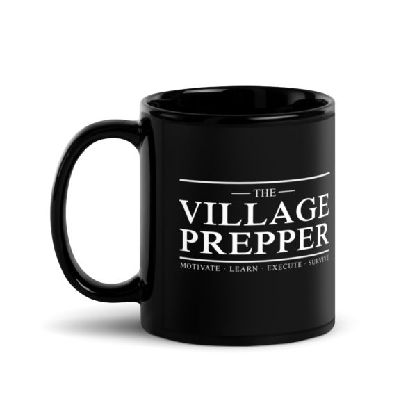 The Village Prepper Black Coffee Mug